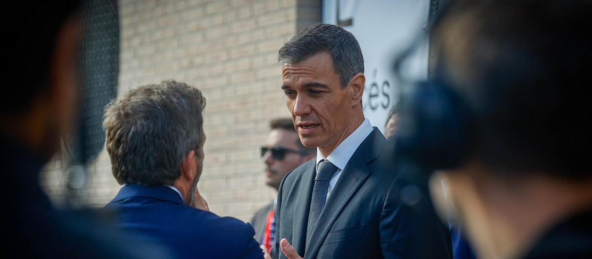 El presidente del Gobierno, Pedro Sánchez, este miércoles en Barcelona