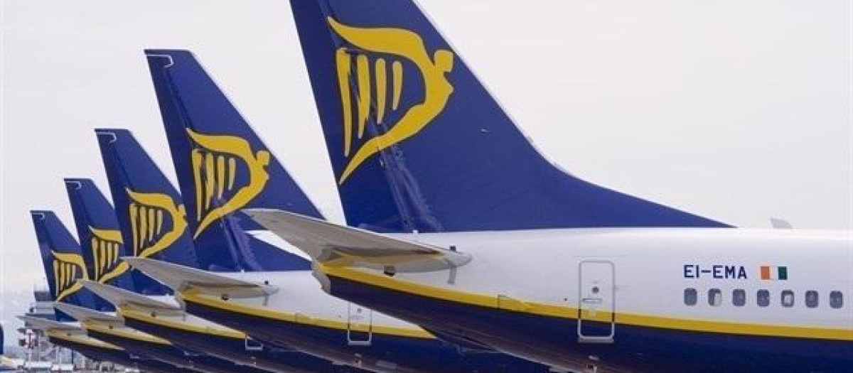 Aviones de Ryanair.