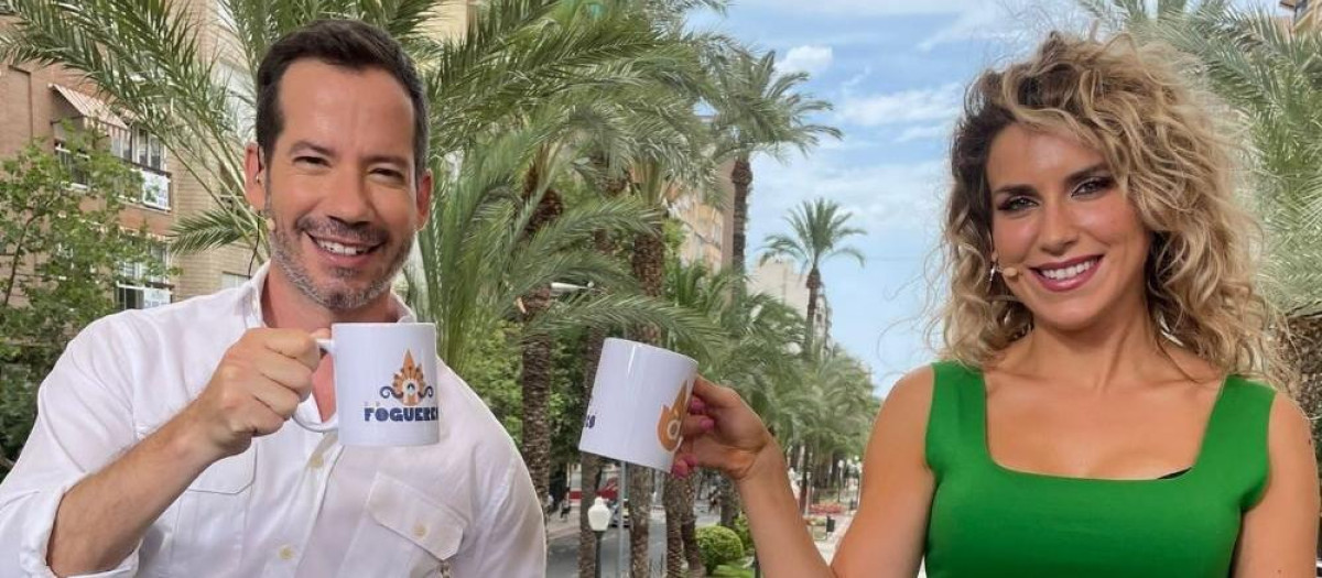 Ferran Cano y Maria Fuster, presentadores del set de À Punt que este año estará en la Diputación