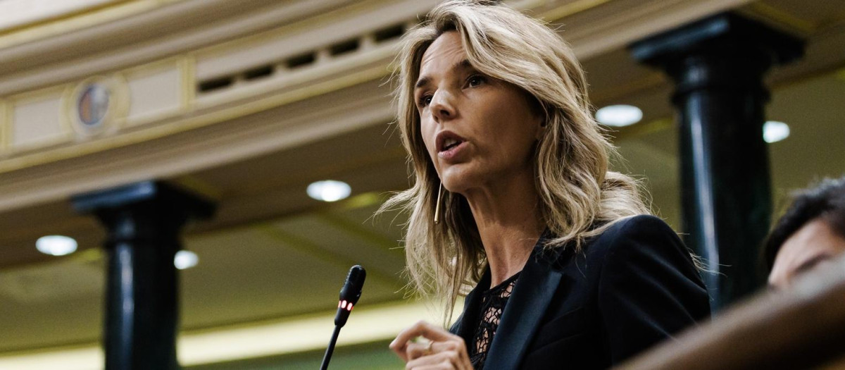 La diputada del PP Cayetana Álvarez de Toledo, en una imagen de archivo en el Pleno del Congreso