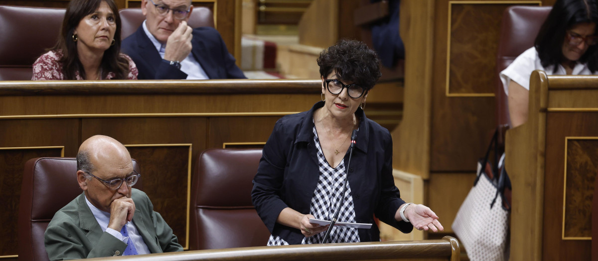 La portavoz del PNV, Maribel Vaquero, en el Congreso de los Diputados