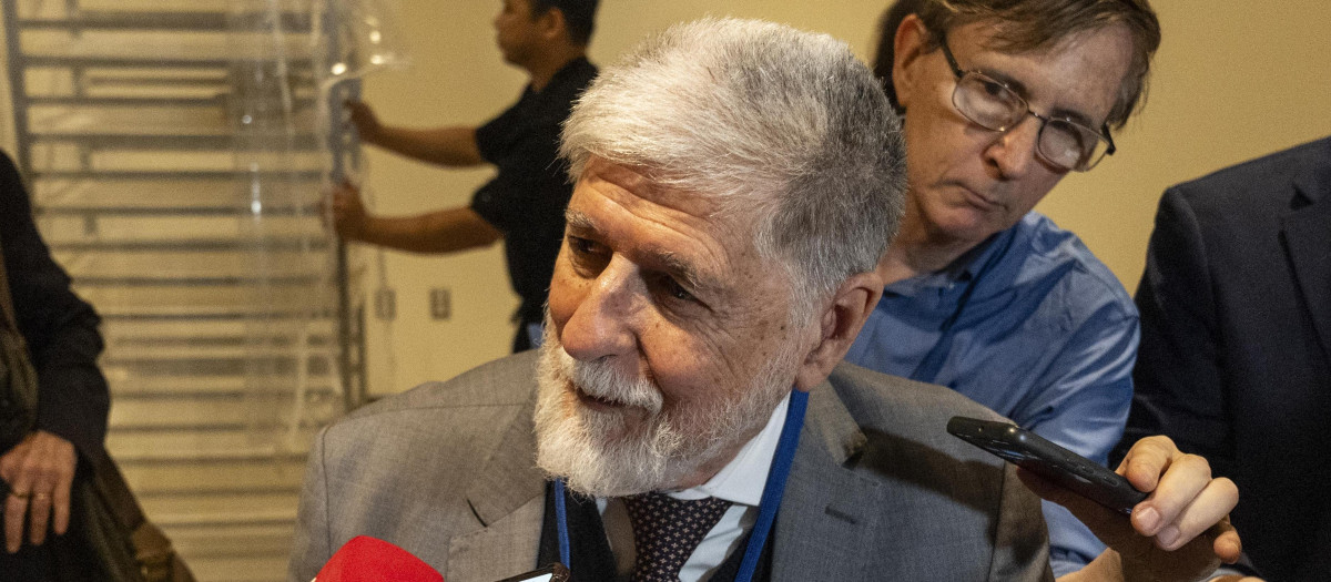 Celso Amorim, asesor del presidente de Brasil, Luiz Inácio Lula da Silva