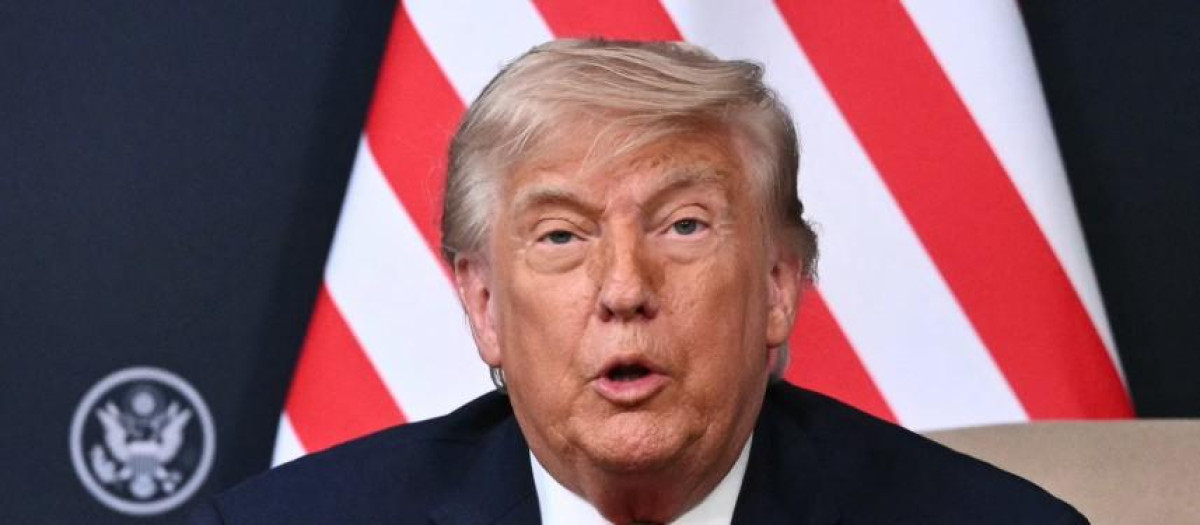 Donald Trump en la cumbre del G7 en Evian