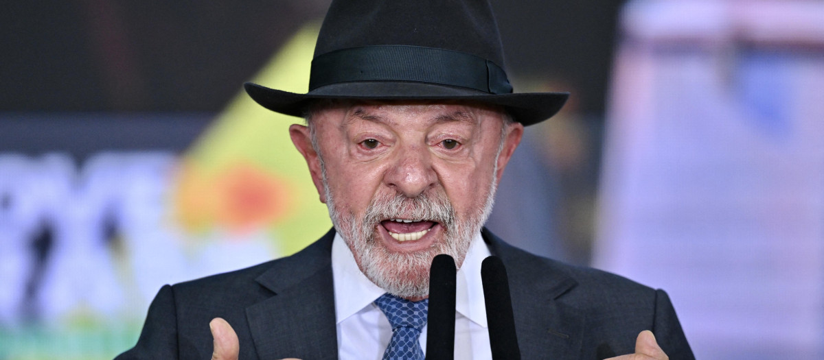 Luiz Inacio Lula da Silva, presidente de Brasil, durante la cumbre del G7 en Francia