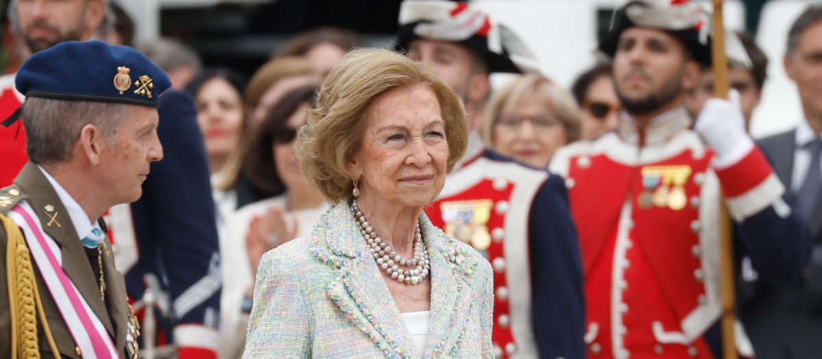 Doña Sofía, el pasado mes de abril en Madrid