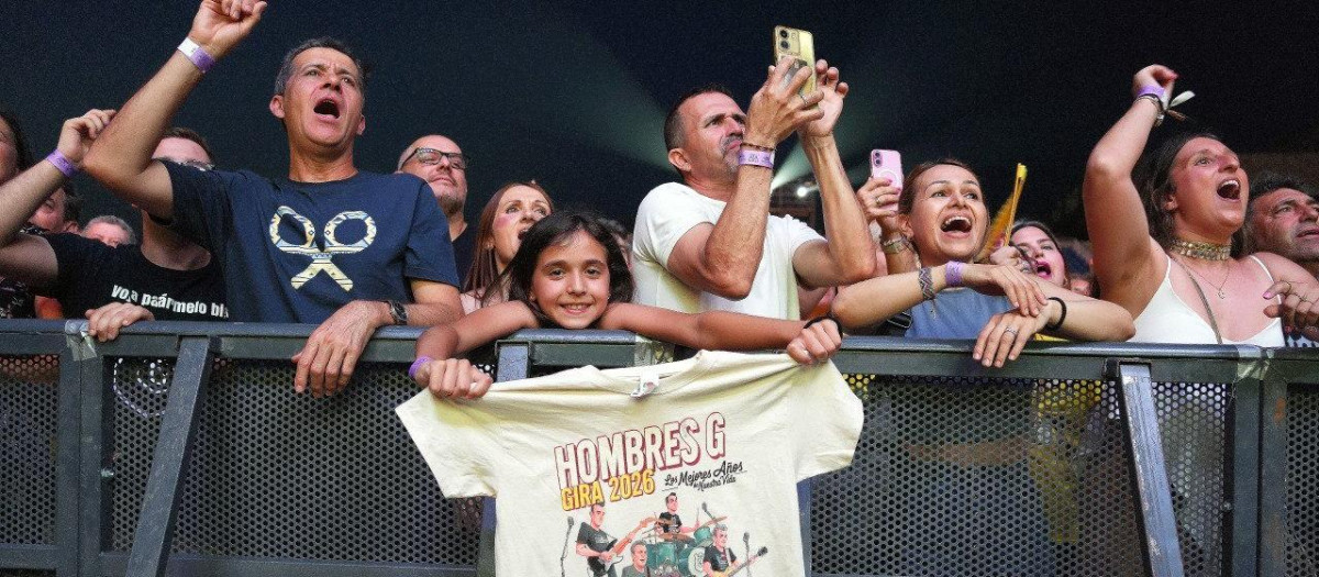 Público en Hombres G (Córdoba Live 2026)