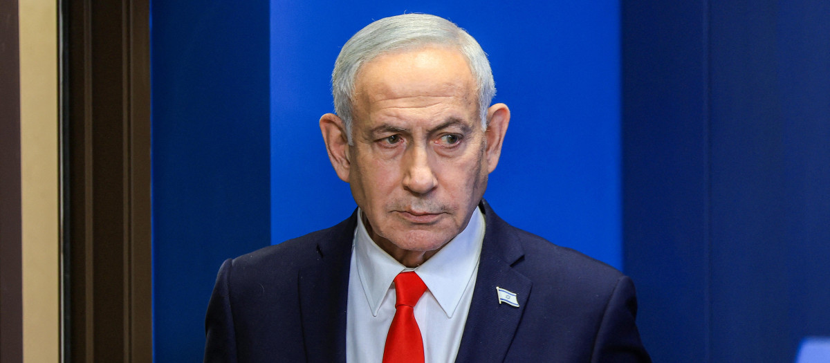 El primer ministro de Israel, Benjamin Netanyahu, durante una rueda de prensa en Jerusalén