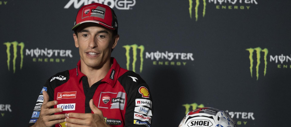 (Foto de ARCHIVO)
MARQUEZ Marc (spa), Ducati Lenovo Team, Ducati Desmosedici GP26, portrait during the 2026 MotoGP Monster Energy Grand Prix of Czechia, at Brno, from Junes 19 to 21, in Czech Republic - Photo Studio Milagro / DPPI

GIGI SOLDANO / DPPI Media / AFP7 / Europa Press
18/6/2026 ONLY FOR USE IN SPAIN