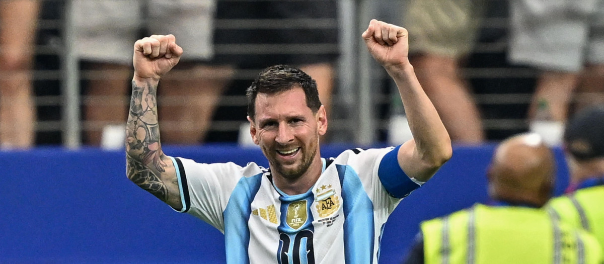 Leo Messi durante el pasado Argentina-Austria
