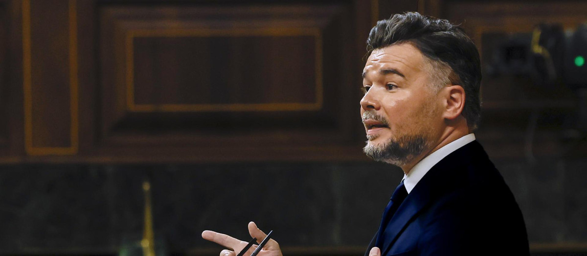 El portavoz de ERC, Gabriel Rufián