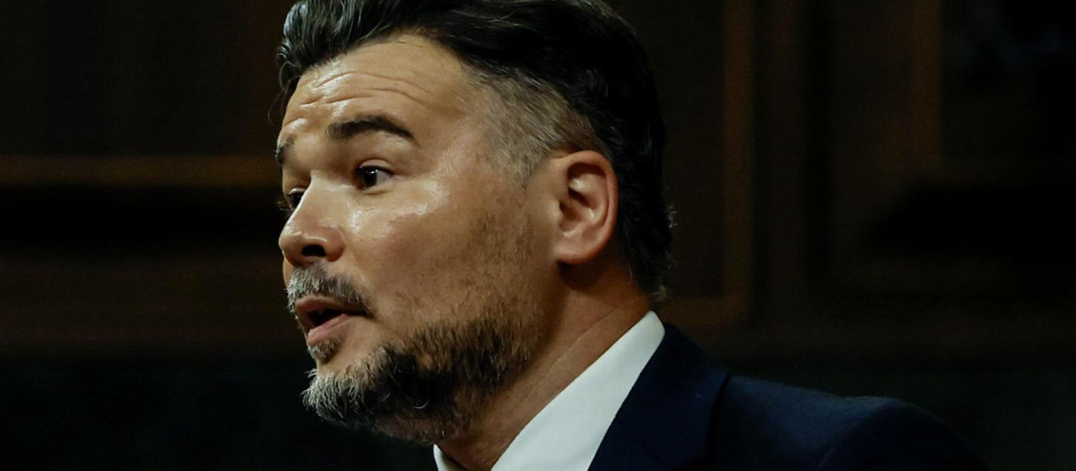 El portavoz de ERC, Gabriel Rufián