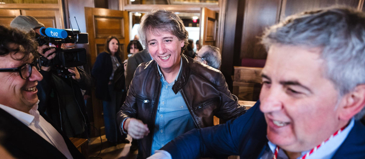 Carlos Martínez, secretario general del PSOECyL en la toma de posesión del nuevo alcalde de Soria, Javier Antón, imagen de archivo