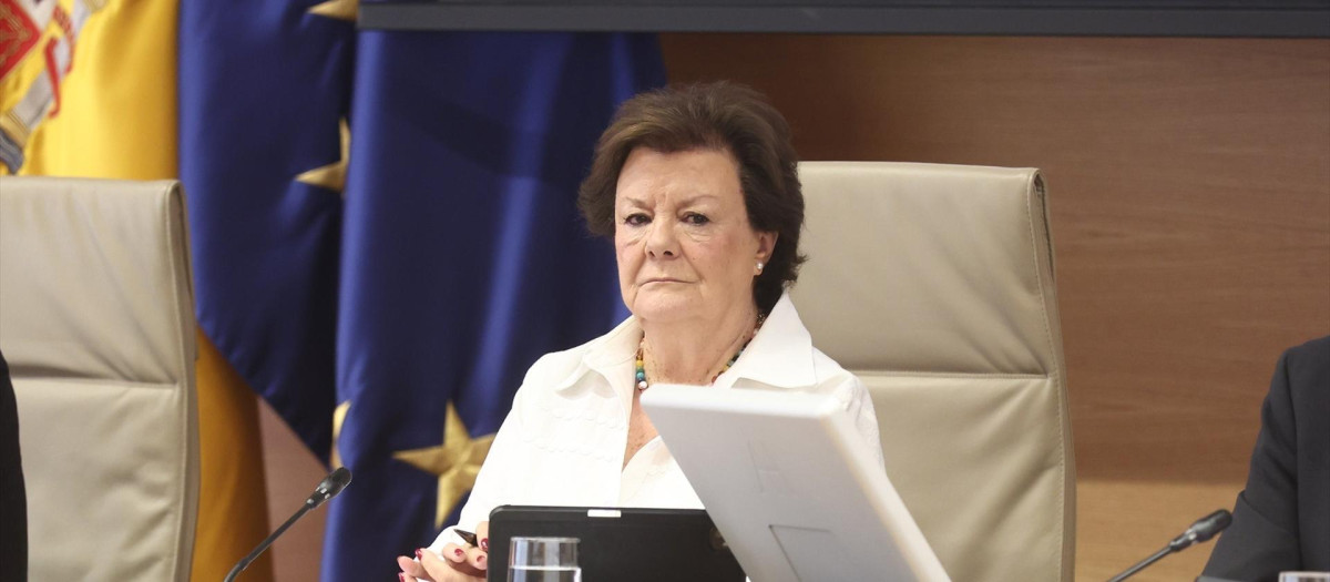 La presidenta del Tribunal de Cuentas, Enriqueta Chicano.