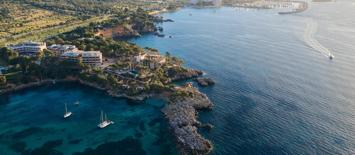 Imagen aérea del Mandarin Oriental en Mallorca