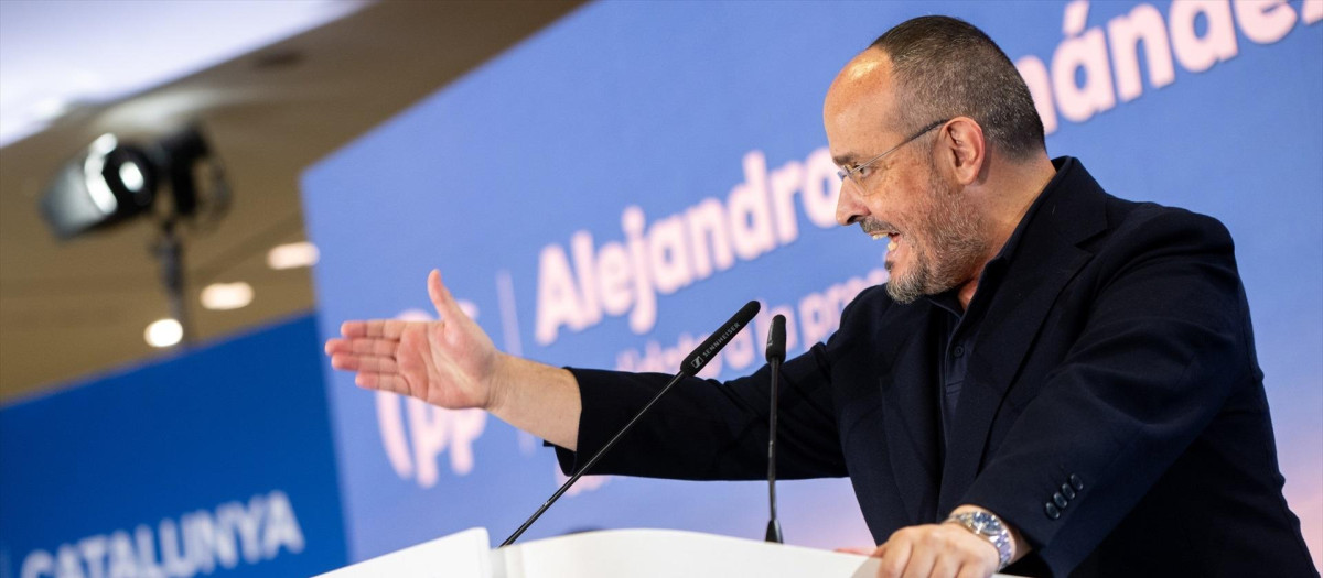 El presidente del PP de Cataluña, Alejandro Fernández, este sábado

LORENA SOPENA / EUROPA PRESS
27/6/2026
