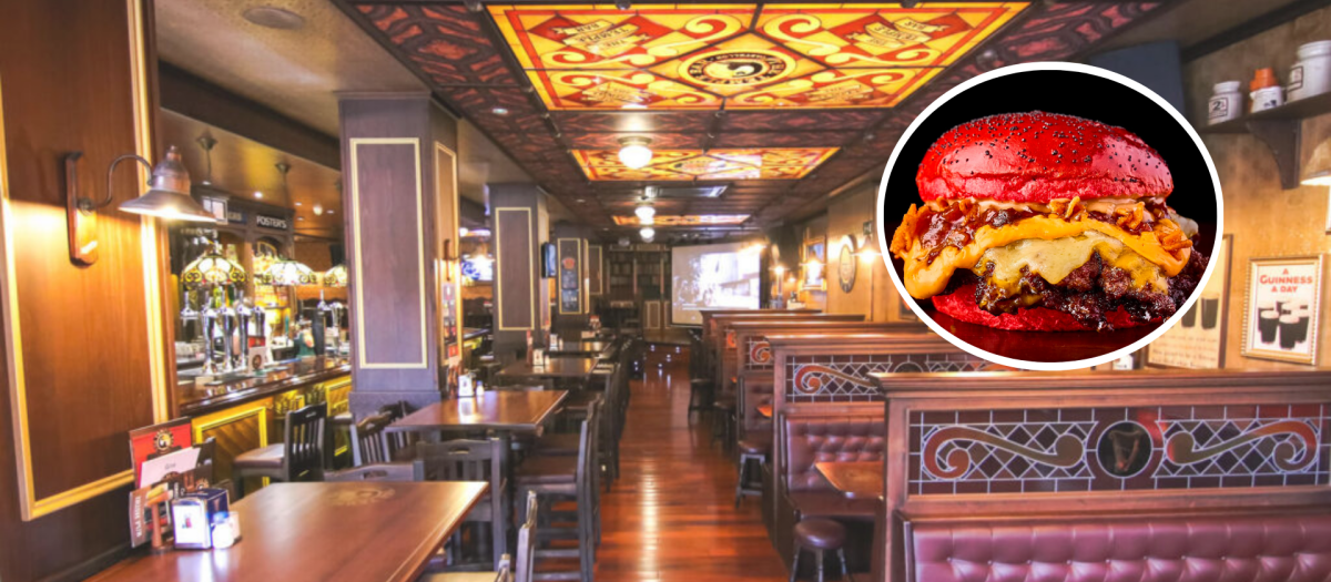 El pub irlandés de Castellón y su hamburguesa 'La Roja', en honor a la Selección Española