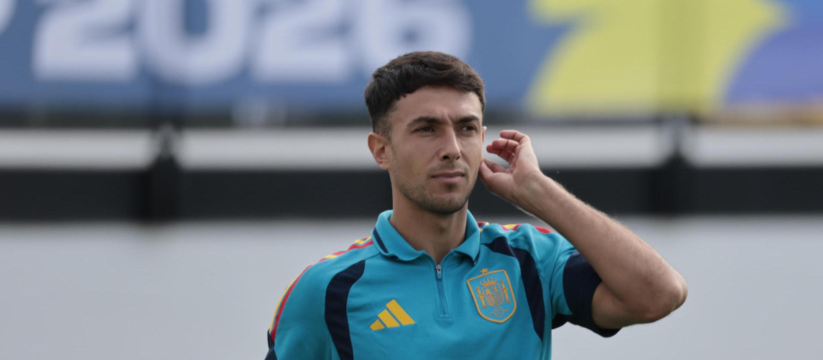 ATLANTA (ESTADOS UNIDOS), 20/06/2026.- El centrocampista de la selección española Martin Zubimendi este sábado en Atlanta durante el entrenamiento del equipo, en la víspera del partido del Mundial 2026 que les enfrenta a Araba Saudí. EFE/Lavandeira Jr