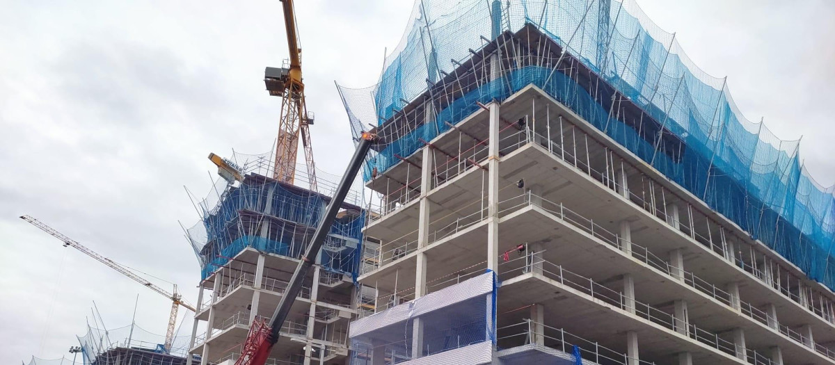 Viviendas nuevas en construcción en Bilbao