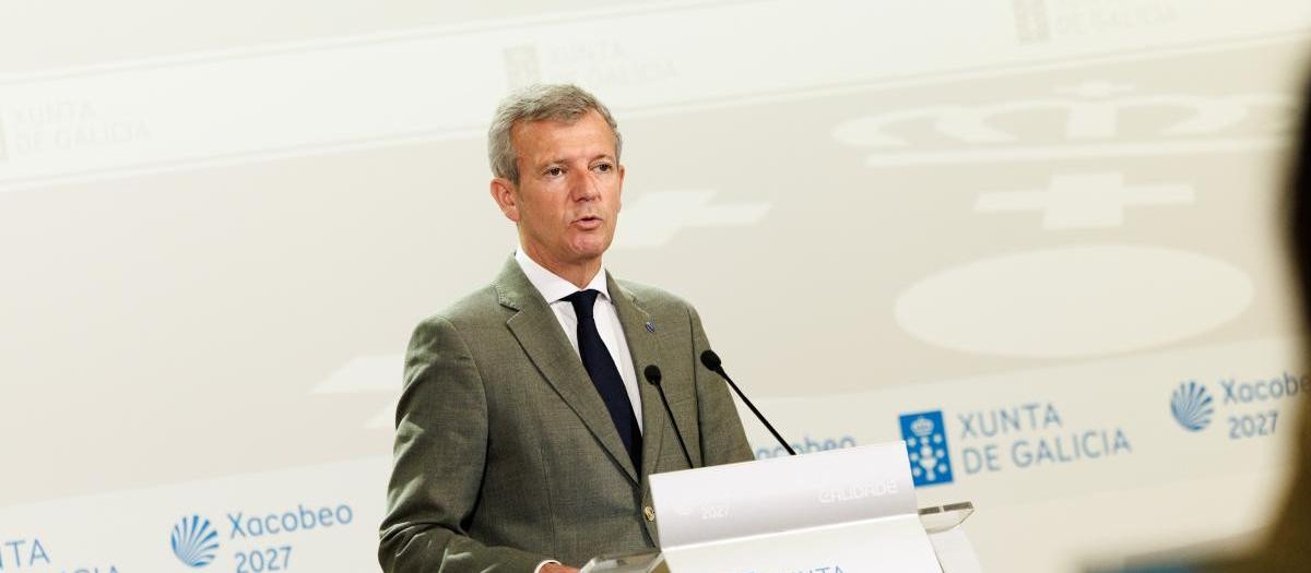 Alfonso Rueda tras la reunión del Consejo de Gobierno