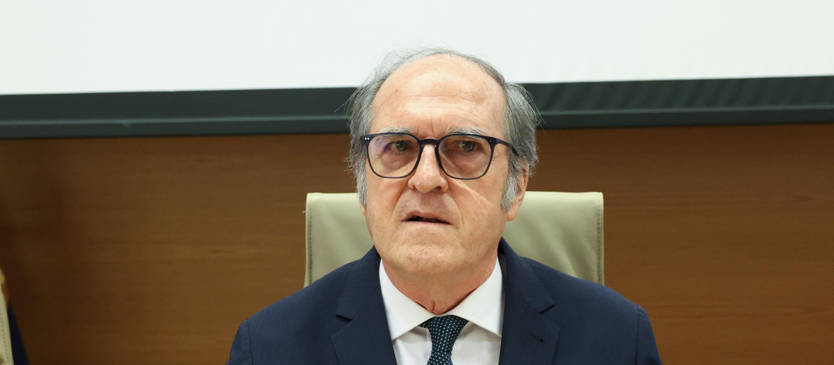 El Defensor del Pueblo, Ángel Gabilondo, este martes en el Congreso de los Diputados