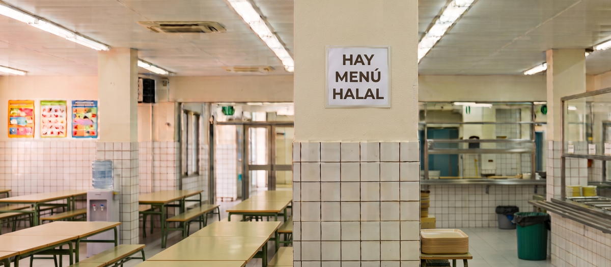 Comedor con menú halal