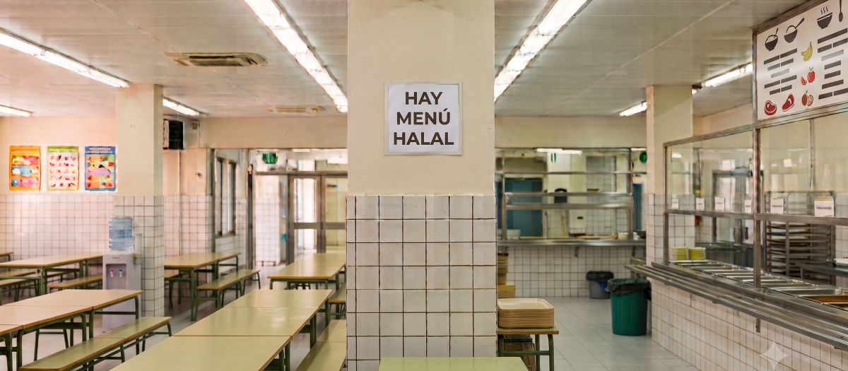 Comedor con menú halal