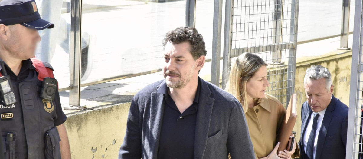Jonathan Andic, el hijo del fundador de Mango, a su salida del Juzgado