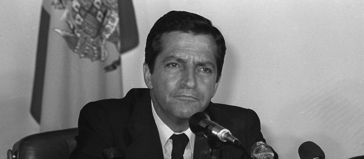 Suárez, en 1979, durante un viaje a Brasil
