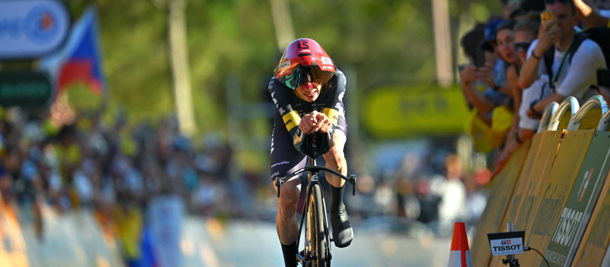Jonas Vingegaard, en la primera etapa del Tour de Francia
