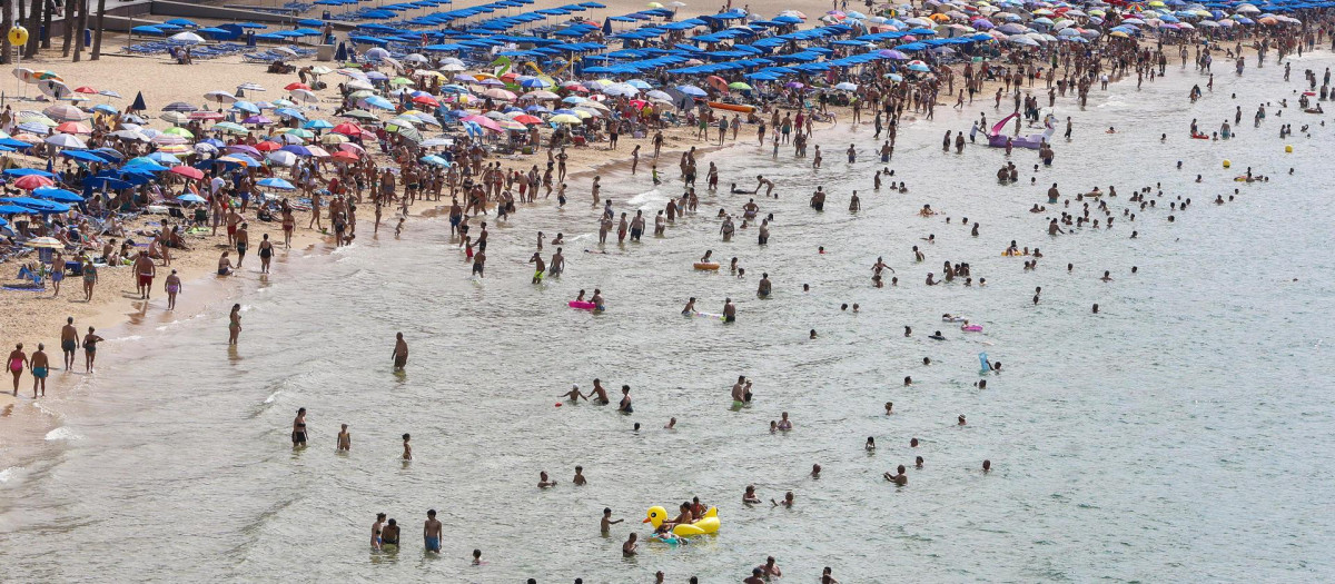 Imagen de archivo de una playa de Benidorm
