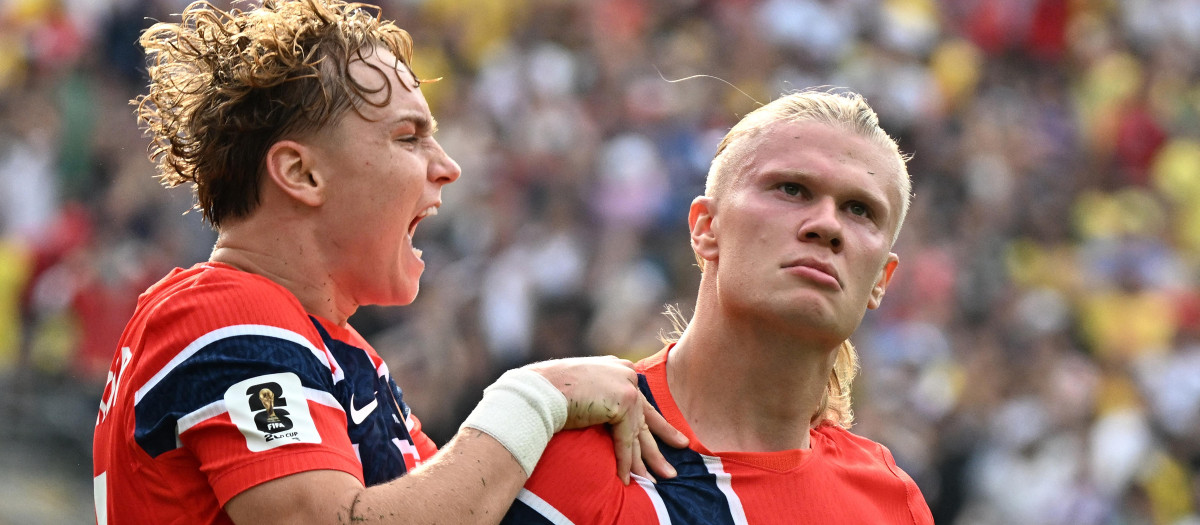Haaland fue el artífice del pase de Noruega a cuartos de final