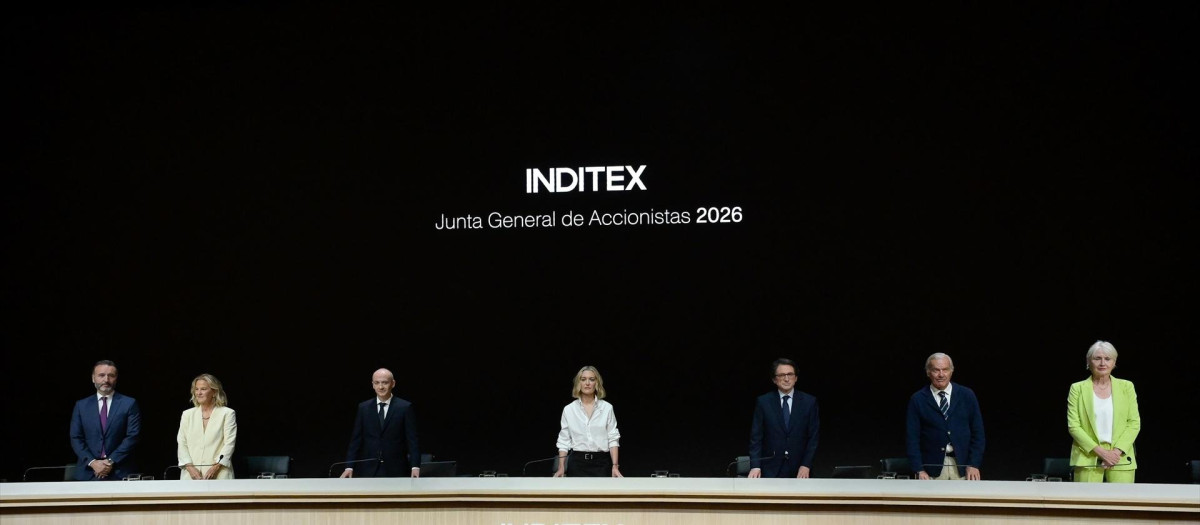 Imagen de la junta de accionistas de Inditex.