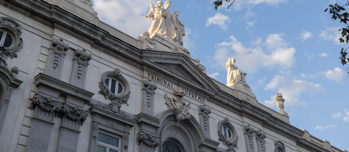 Imagen de la fachada del Tribunal Supremo