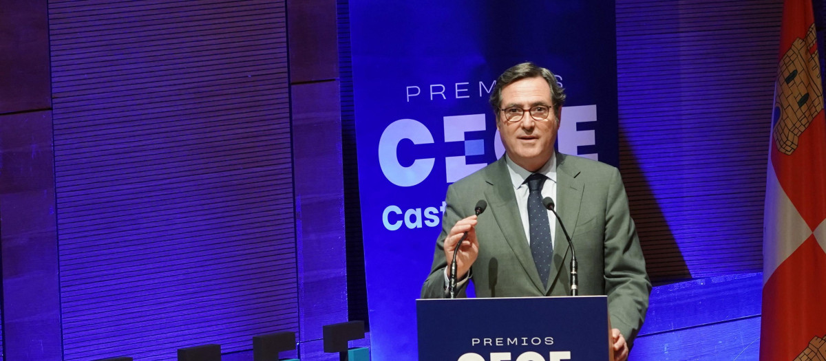 El presidente de la CEOE, Antonio Garamendi