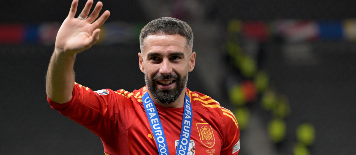 Dani Carvajal tras ganar la Eurocopa 2024 con España

15/7/2024 ONLY FOR USE IN SPAIN