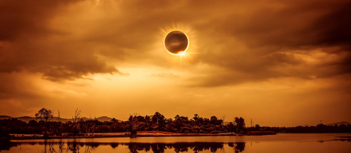 Imagen de un eclipse solar