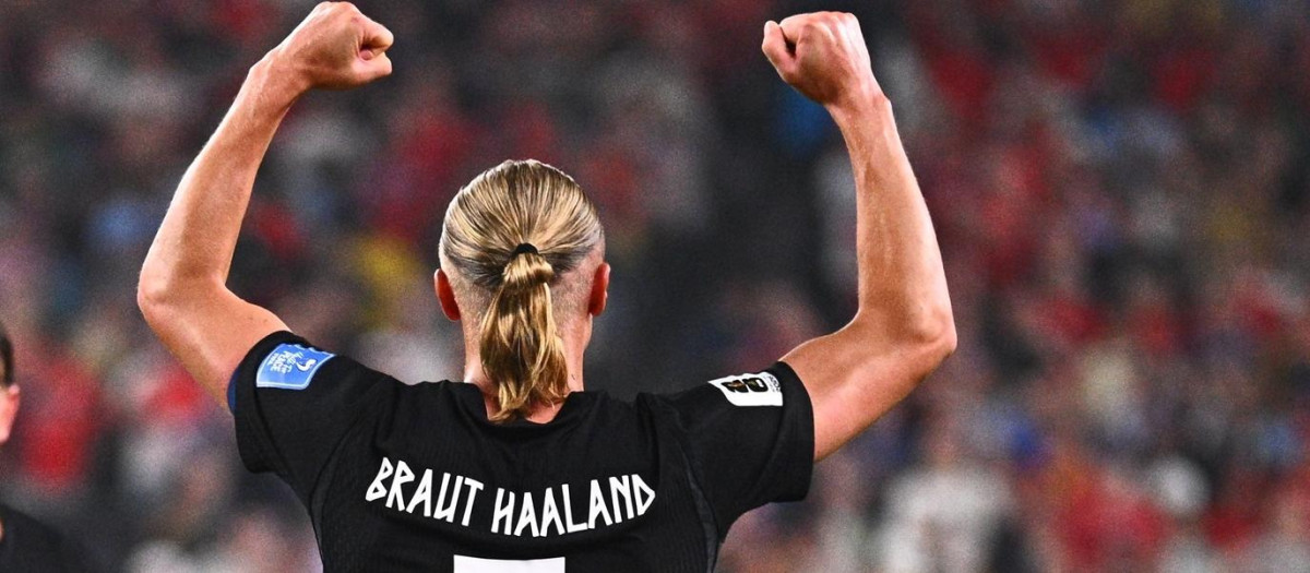 (Foto de ARCHIVO)
22 June 2026, US, East Rutherford: Norway's Erling Haaland celebrates scoring his side's third goal during the 2026 FIFA World Cup group I soccer match between Norway and Senegal at the New York New Jersey Stadium. Photo: Tom Weller/dpa - IMPORTANT NOTICE: DFL and DFB regulations prohibit any use of photographs as image sequences and/or quasi-video.

22/6/2026 ONLY FOR USE IN SPAIN