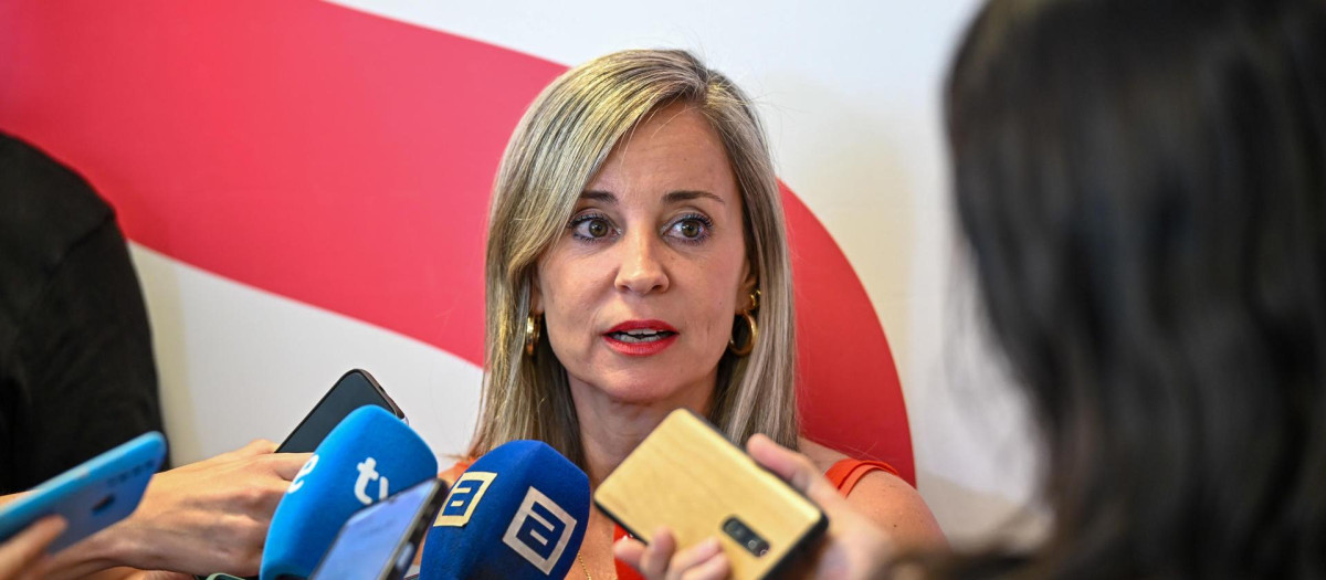 La portavoz de Sumar en el Congreso, Verónica Martínez Barbero, este sábado