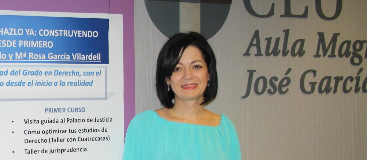 Imagen de María Rosa García Vilardell, profesora titular de Derecho Eclesiástico del Estado de la Universidad CEU Cardenal Herrera en Elche