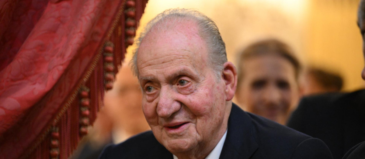 Don Juan Carlos, el pasado abril en París