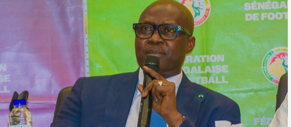 Abdoulaye Fall, presidente de la Federación Senegalesa de Fútbol