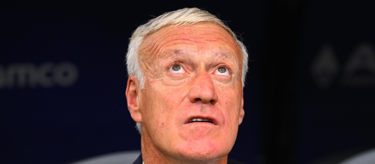 Didier Deschamps durante el partido de semifinales del Mundial entre Francia y España
