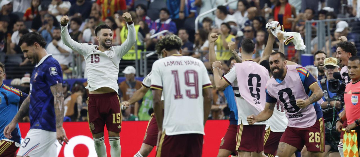 Imagen de archivo del partido Francia-España de semifinales