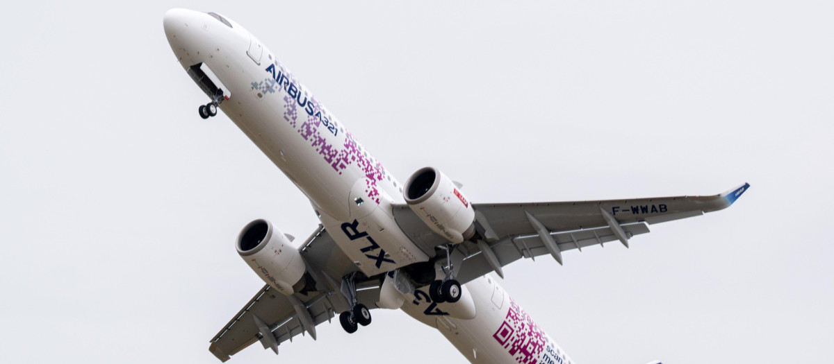 A321XLR en el Paris Air Show de 2023