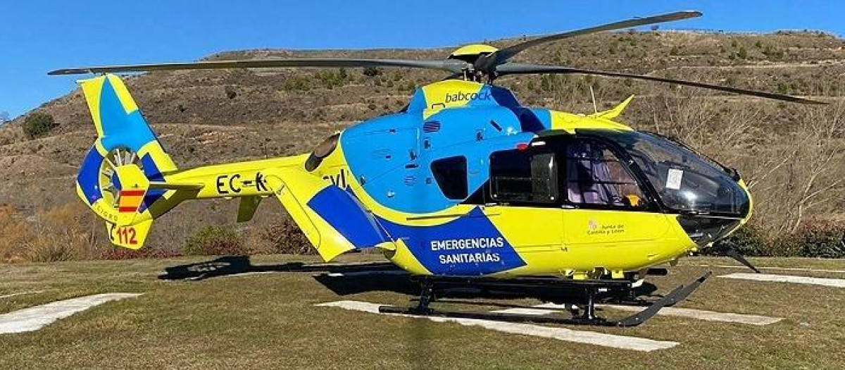 Imagen de archivo de un helicóptero medicalizado del Sacyl