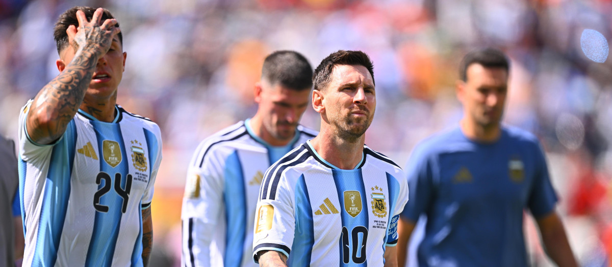Selección argentina tras caer en la final del Mundial 2026 contra España