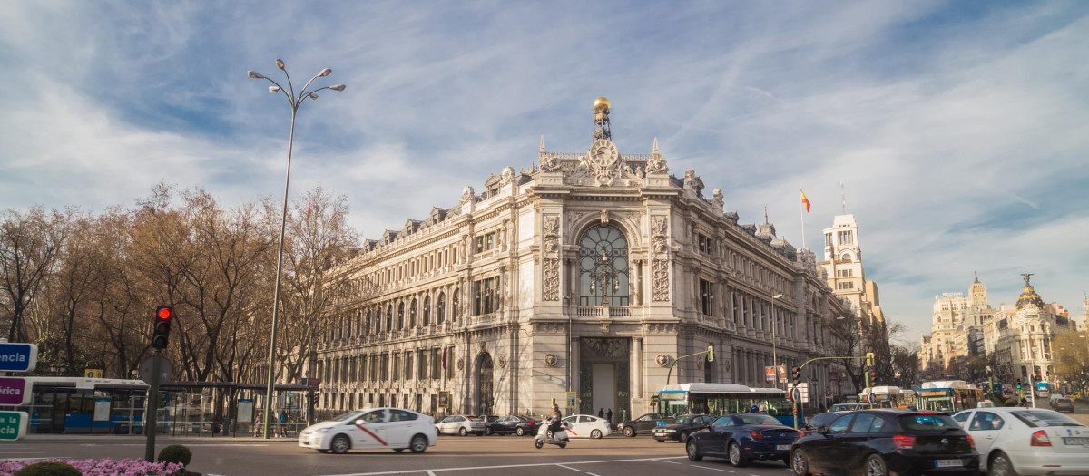 Fachada del Banco de España.