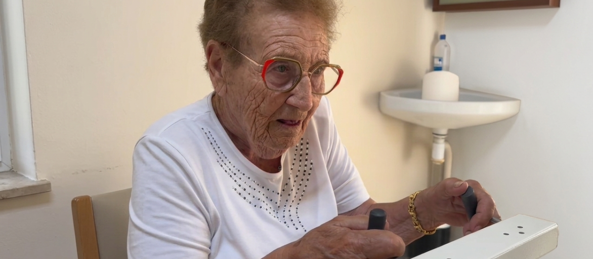 La protagonista de la historia durante la prueba