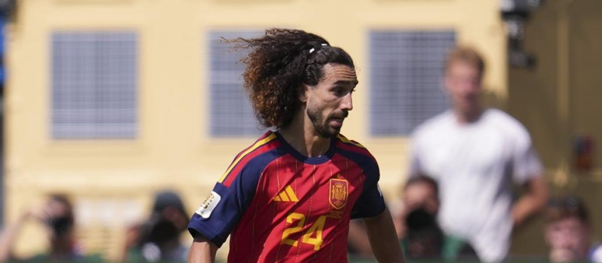 Marc Cucurella durante la Copa Mundial de la FIFA 2026