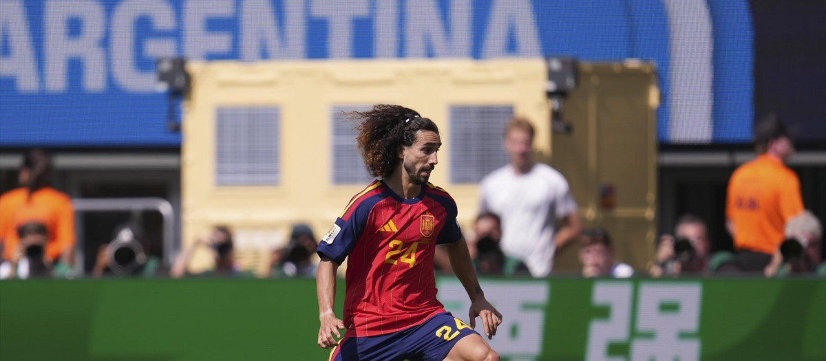 Marc Cucurella durante la Copa Mundial de la FIFA 2026